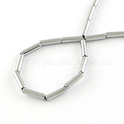 Galvanisieren unmagnetische synthetischen Hämatit Röhrenwulst Stränge&nbsp;G-S203-10I