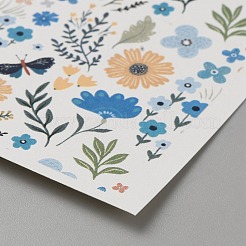 Blumenmuster Polymer Clay Wassertransferpapier&nbsp;DIY-WH0568-73B