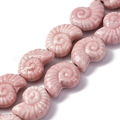 Cuentas de porcelana esmaltada de la serie océano&nbsp;PORC-R002-03D