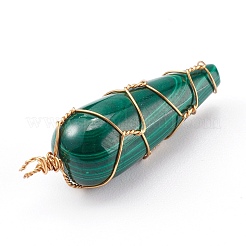 Ciondoli malachite naturali&nbsp;PALLOY-JF00642