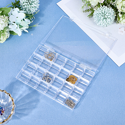 1 Stück 24 Gitter Kunststoff-Aufbewahrungsboxen für Nagelkunstschmuck&nbsp;OBOX-SP0001-01