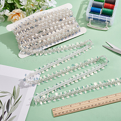 5 mètre de rubans pailletés avec perles de verre&nbsp;OCOR-BC0007-67B