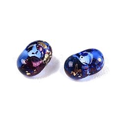 Perline di vetro dipinte a spruzzo picasso&nbsp;SEED-T006-04-9