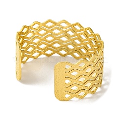 Ionenplattierung (IP) 304 Edelstahl-Manschettenarmbänder für Frauen&nbsp;BJEW-B104-13G
