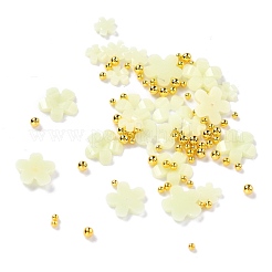 Clou cabochons en plastique fleur&nbsp;X-MRMJ-I001-03F