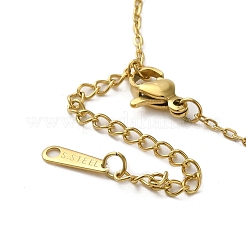 Collana con pendente in ottone con zirconia cubica&nbsp;NJEW-E106-12KCG