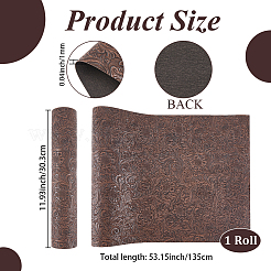 Tessuto in pelle pvc con motivo floreale&nbsp;DIY-WH20076-42A