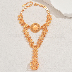 Elegante orientalische Gliederringarmbänder aus Messing und Legierung für Damen&nbsp;IJ1091