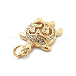 Crémaillère en laiton avec pendentifs en zircone cubique&nbsp;KK-Q017-01A-G