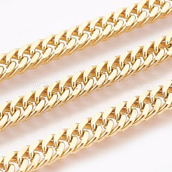 Ionenplattierung (IP) 304 Edelstahl Panzerkettenarmbänder&nbsp;BJEW-P235-13G