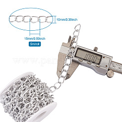 Dekorative Kette Aluminium verdreht Ketten Panzerketten&nbsp;CHA-TA0001-07S
