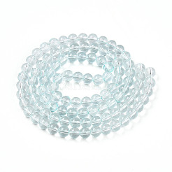 Perles de verre transparentes de peinture de cuisson&nbsp;X1-DGLA-N006-8mm-07