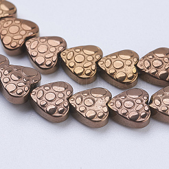 Electroplate non magnetici ematite sintetico fili di perline&nbsp;G-J380-6mm-A07