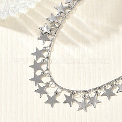 Braccialetti con ciondoli in acciaio inossidabile 304 per donna&nbsp;BJEW-D466-06P