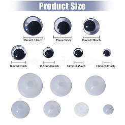 56 Satz 7 Stile Plastikaugen für Puppen zum Basteln&nbsp;DIY-GL0005-15