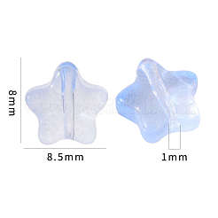 20 Stück transparente Glasperlen&nbsp;GLAA-YW0001-08