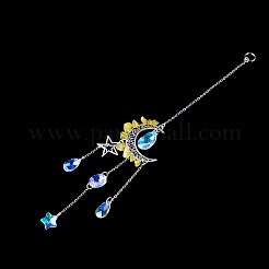 Ornamenti pendenti in lega di luna e stella&nbsp;HJEW-TADJ0022