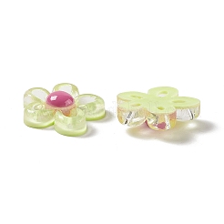 Cabochon in resina trasparente a fiore&nbsp;X-RESI-G041-B01