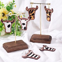 DIY-Set zur Herstellung baumelnder Ohrringe mit Rinderkopf&nbsp;DIY-OC0009-75
