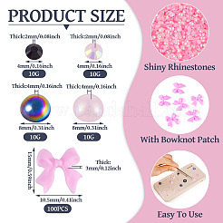 5 Stil: transparente Cabochons mit flacher Rückseite aus Kunstharz und Decoden-Cabochons aus undurchsichtigem Kunstharz.&nbsp;FIND-TA0005-52
