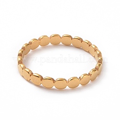Ionenplattierung (IP) 201 Edelstahl ovaler Wickelfingerring für Frauen&nbsp;RJEW-J051-23G