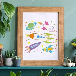 Wiederverwendbare Zeichenschablonen aus Kunststoff&nbsp;DIY-WH0172-329