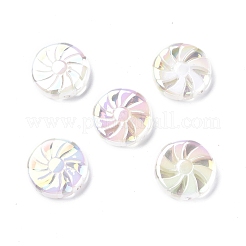 Perline acriliche opache con placcatura uv&nbsp;X-OACR-P010-02