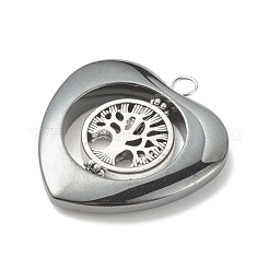 Unmagnetische synthetischen Hämatit Anhänger&nbsp;PALLOY-JF01514