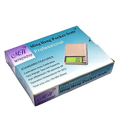 Strumento di gioielli a forma di rettangolo mini bilancia elettronica digitale tascabile&nbsp;TOOL-A006-09C