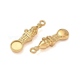 Pendentifs cabochons en acier inoxydable 304&nbsp;SA-CBAE5AC-03G