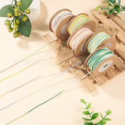 5 rollo de cordón de algodón macramé teñido en segmentos de 5 colores&nbsp;OCOR-TA0004-05D