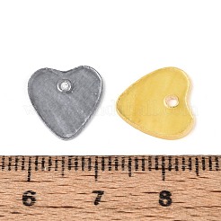 Sprühbemalte Herzanhänger aus natürlicher Capiz-Muschel&nbsp;SHEL-K006-66
