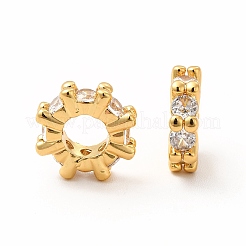 Cuentas espaciadoras de vidrio de latón&nbsp;LS-KK-A178-06G