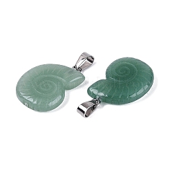 Pendentifs en aventurine vert naturel&nbsp;G-Q601-45D