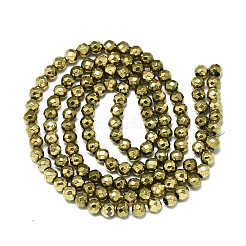 Electroplate non magnetici ematite sintetico fili di perline&nbsp;X-G-S352-44A-01