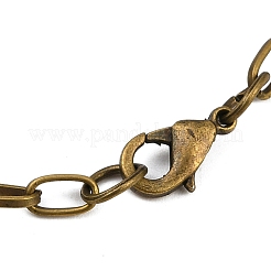 Fabrication de bracelet en chaîne de câble en bronze&nbsp;X-IFIN-H031-AB