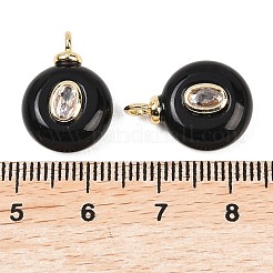 Anhänger aus natürlichem schwarzem Onyx (gefärbt und erhitzt)&nbsp;G-Z134-03G-04