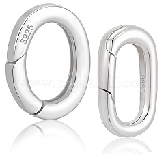 925 anillos de puerta de resorte de plata esterlina&nbsp;STER-BBC0009-28