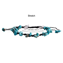 5 Stück 5 Stile verstellbare geflochtene Nylonschnur Fußkettchen&nbsp;AJEW-SZ0001-63