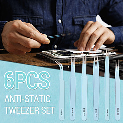 201 set di pinzette per perline in acciaio inossidabile&nbsp;TOOL-TA0001-15C