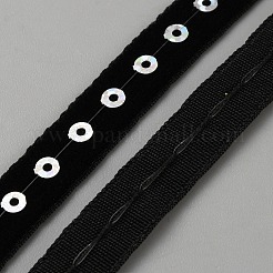 Einzelnes Samtband mit Pailletten&nbsp;OCOR-WH0082-305