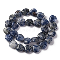 Natürliche blaue Fleck Jaspis Perlen Stränge&nbsp;G-I372-A13-02