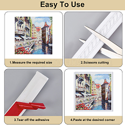 PVC selbstklebende flexible Formleiste&nbsp;DIY-WH20007-57B