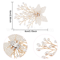Abs kunststoff nachahmung perlen perlen blume hochzeit schuhdekorationen&nbsp;FIND-WH0126-71G