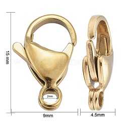 Placcatura ionica (ip) fermagli a moschettone in acciaio inossidabile 304&nbsp;STAS-H353-F-02G