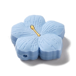Perline focali in silicone con fiori di ciliegio&nbsp;SIL-B069-02G