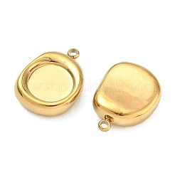 Cabochon pendenti in acciaio inossidabile 304&nbsp;STAS-C167-07C-G
