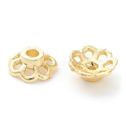 Cappucci di perline di fiori in lega di placcatura a cremagliera&nbsp;KK-J277-06G