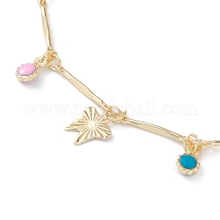 Braccialetti di fascino dello smalto in ottone&nbsp;BJEW-JB05770