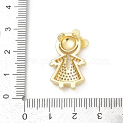 Colgante micropavé cubic zirconia de latón&nbsp;KK-D317-104G